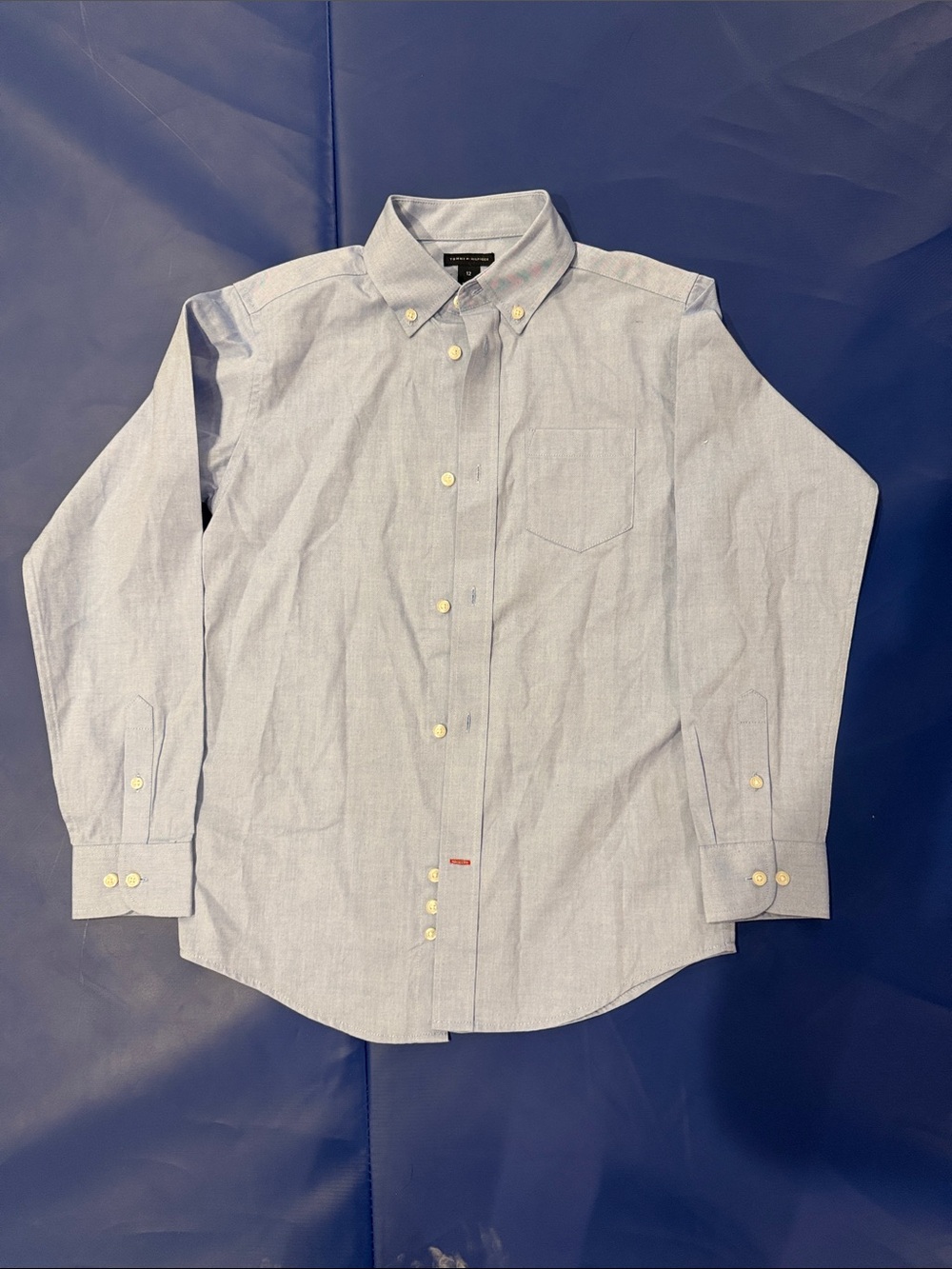 Boys size 12 Light Blue Button-Down Oxford